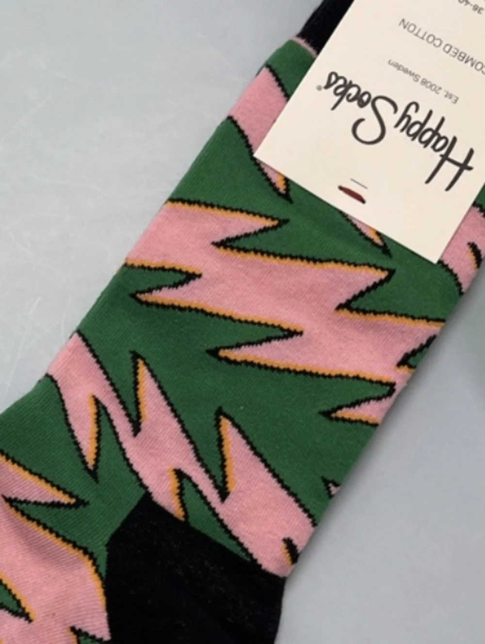 Happy Socks Zigzag Crew Socks